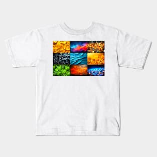 Mosaic luxurious divers backgrounds Kids T-Shirt